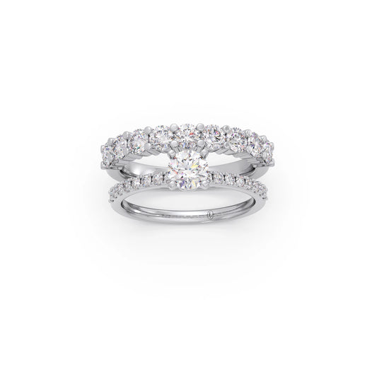 1.66ct Round Diamond Prong Stackable Ring