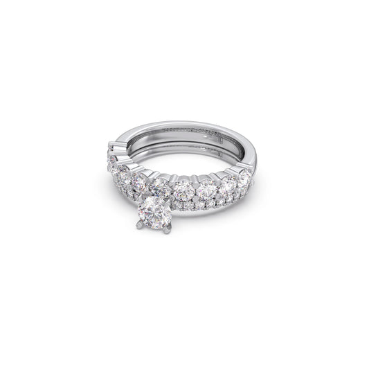 1.66ct Round Diamond Prong Stackable Ring