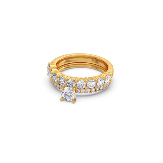 1.66ct Round Diamond Prong Stackable Ring