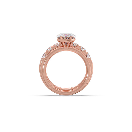 0.96ct Heart Diamond Stackable Ring