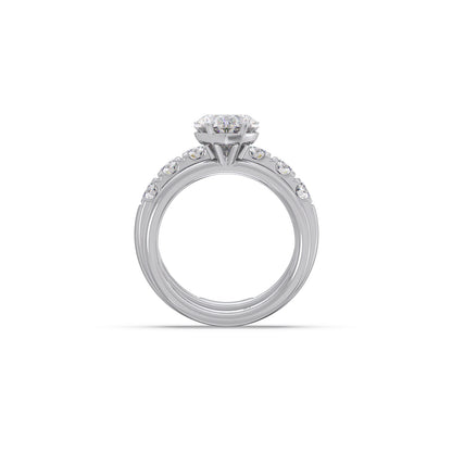0.96ct Heart Diamond Stackable Ring