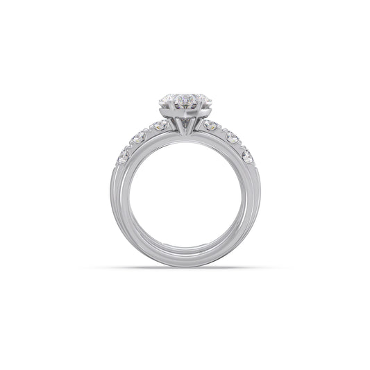 0.96ct Heart Diamond Stackable Ring