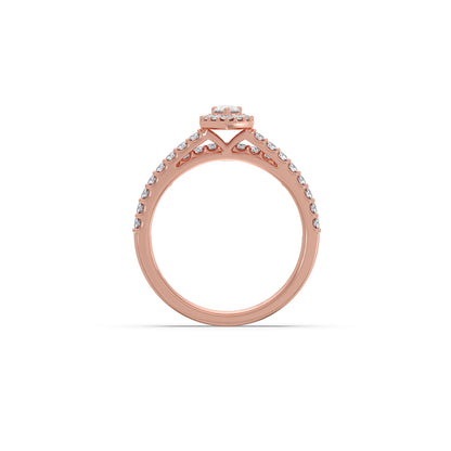 Pear Shape Diamond Accent Stackable Ring