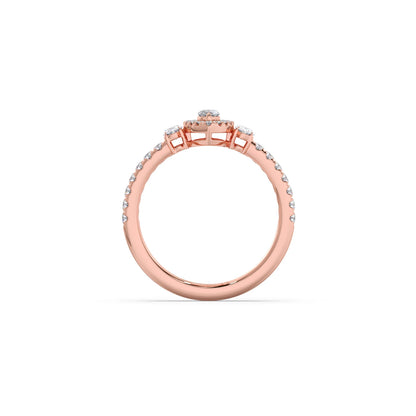 Trilogy Marquise Center with Oval and Round Accents Ring