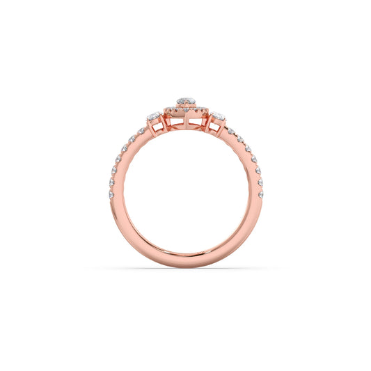Trilogy Marquise Center with Oval and Round Accents Ring