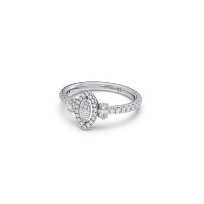 Trilogy Marquise Center with Oval and Round Accents Ring