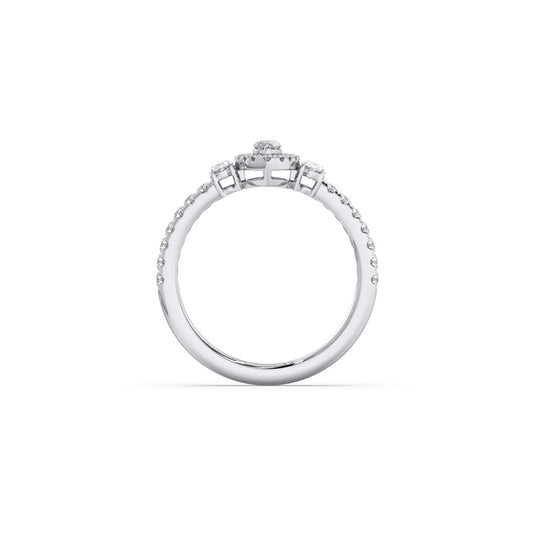 Trilogy Marquise Center with Oval and Round Accents Ring