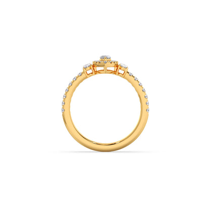 Trilogy Marquise Center with Oval and Round Accents Ring