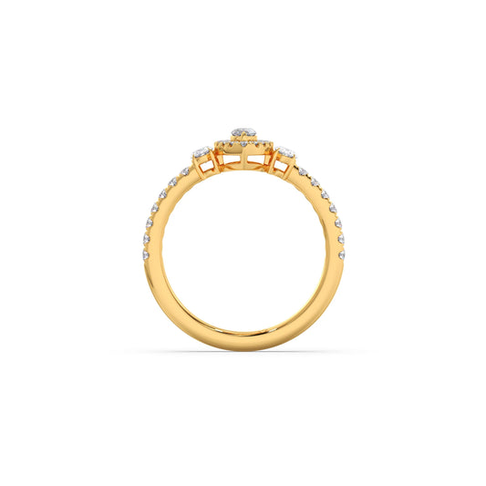 Trilogy Marquise Center with Oval and Round Accents Ring