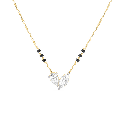 Marquise & Pear Diamond Mangalsutra Necklace