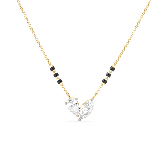 Marquise & Pear Diamond Mangalsutra Necklace