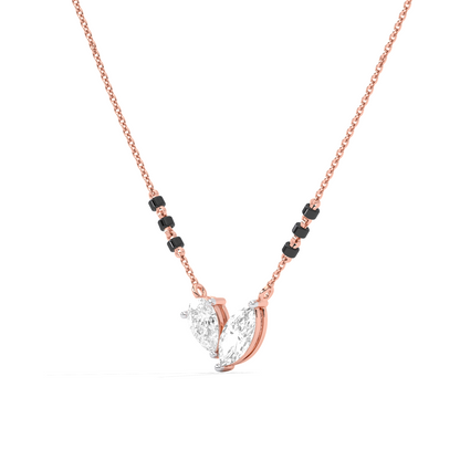 Marquise & Pear Diamond Mangalsutra Necklace