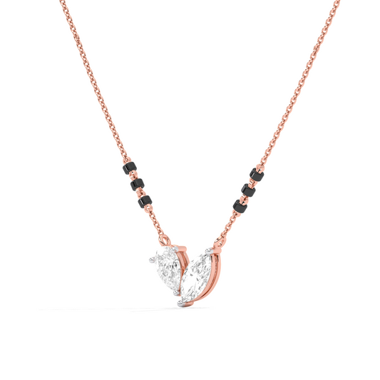 Marquise & Pear Diamond Mangalsutra Necklace