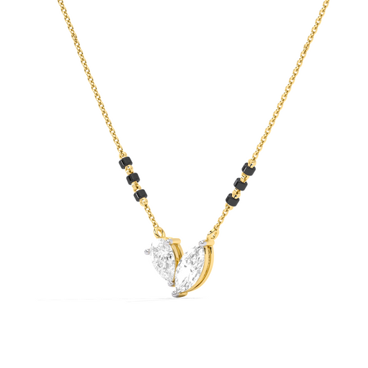 Marquise & Pear Diamond Mangalsutra Necklace