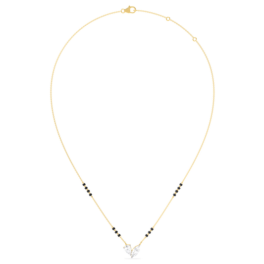 Marquise & Pear Diamond Mangalsutra Necklace