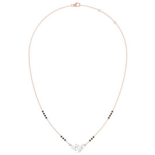 Trio Marquise Pear Round Diamond Mangalsutra