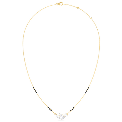 Trio Marquise Pear Round Diamond Mangalsutra