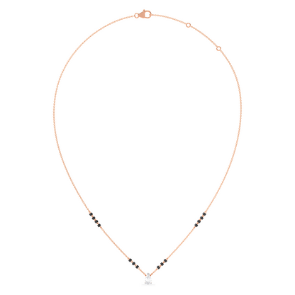 Pear-Cut Diamond Solitaire Mangalsutra