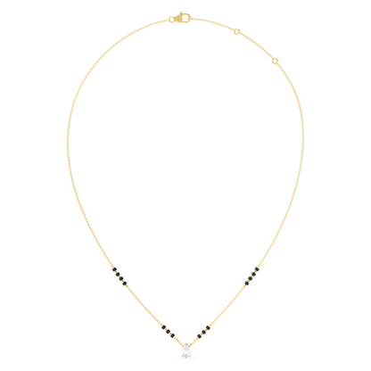 Pear-Cut Diamond Solitaire Mangalsutra