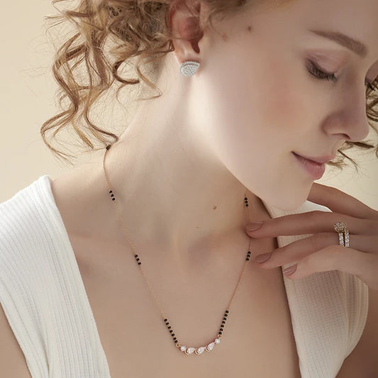 Triple Pear Diamond Mangalsutra