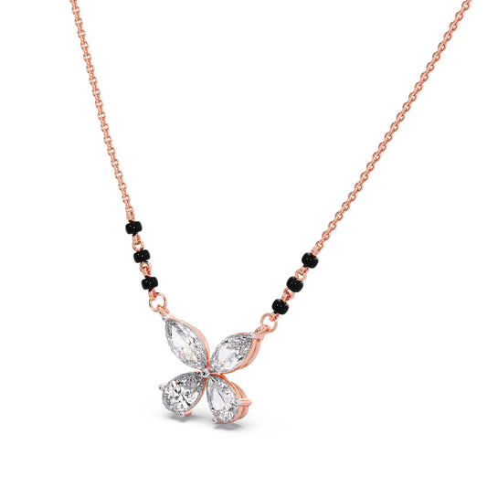 Butterfly Diamond Mangalsutra