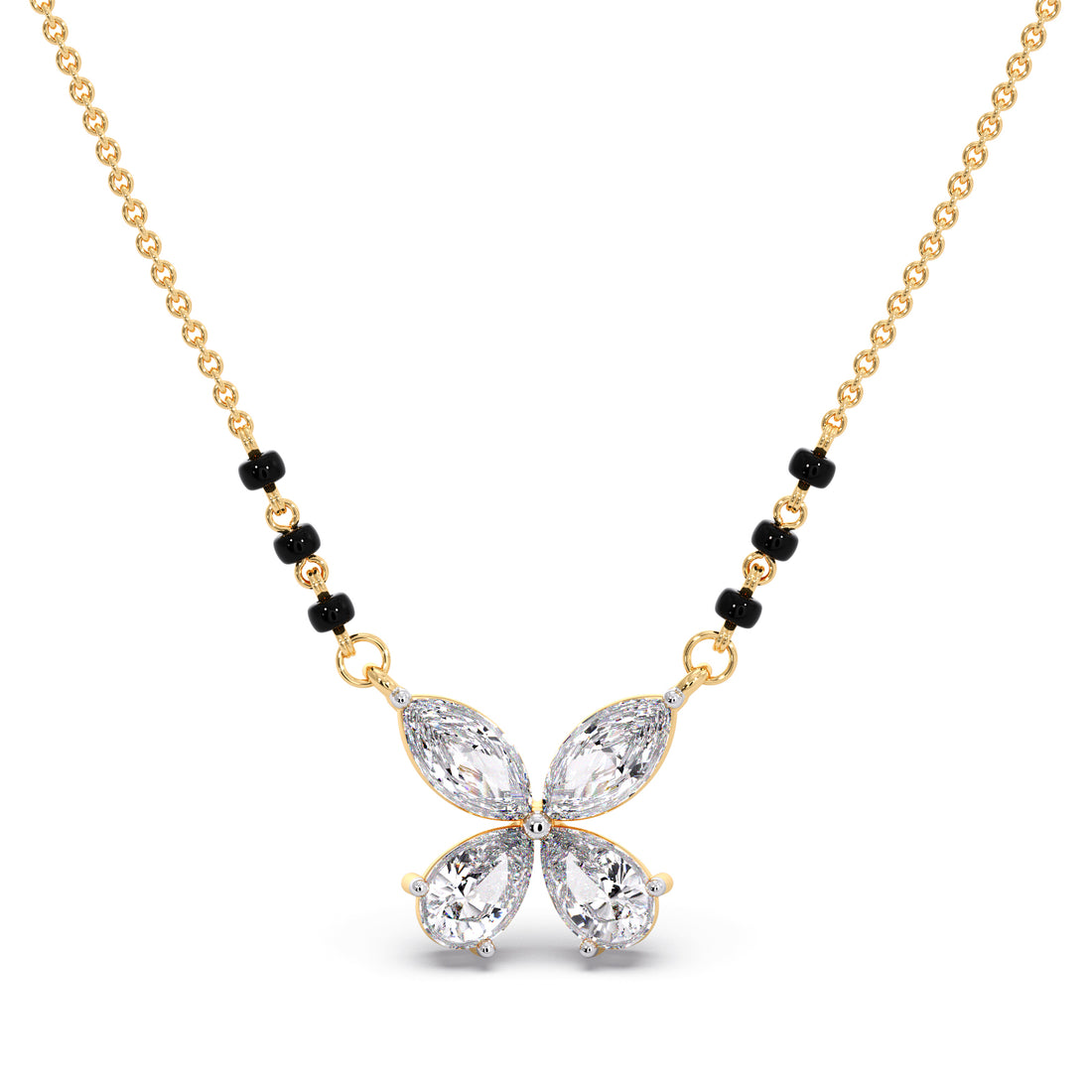 Butterfly Diamond Mangalsutra