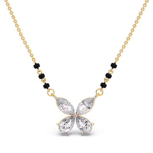 Butterfly Diamond Mangalsutra