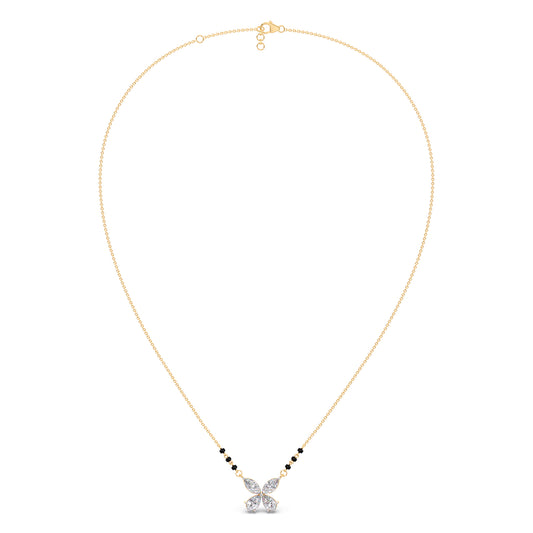 Butterfly Diamond Mangalsutra