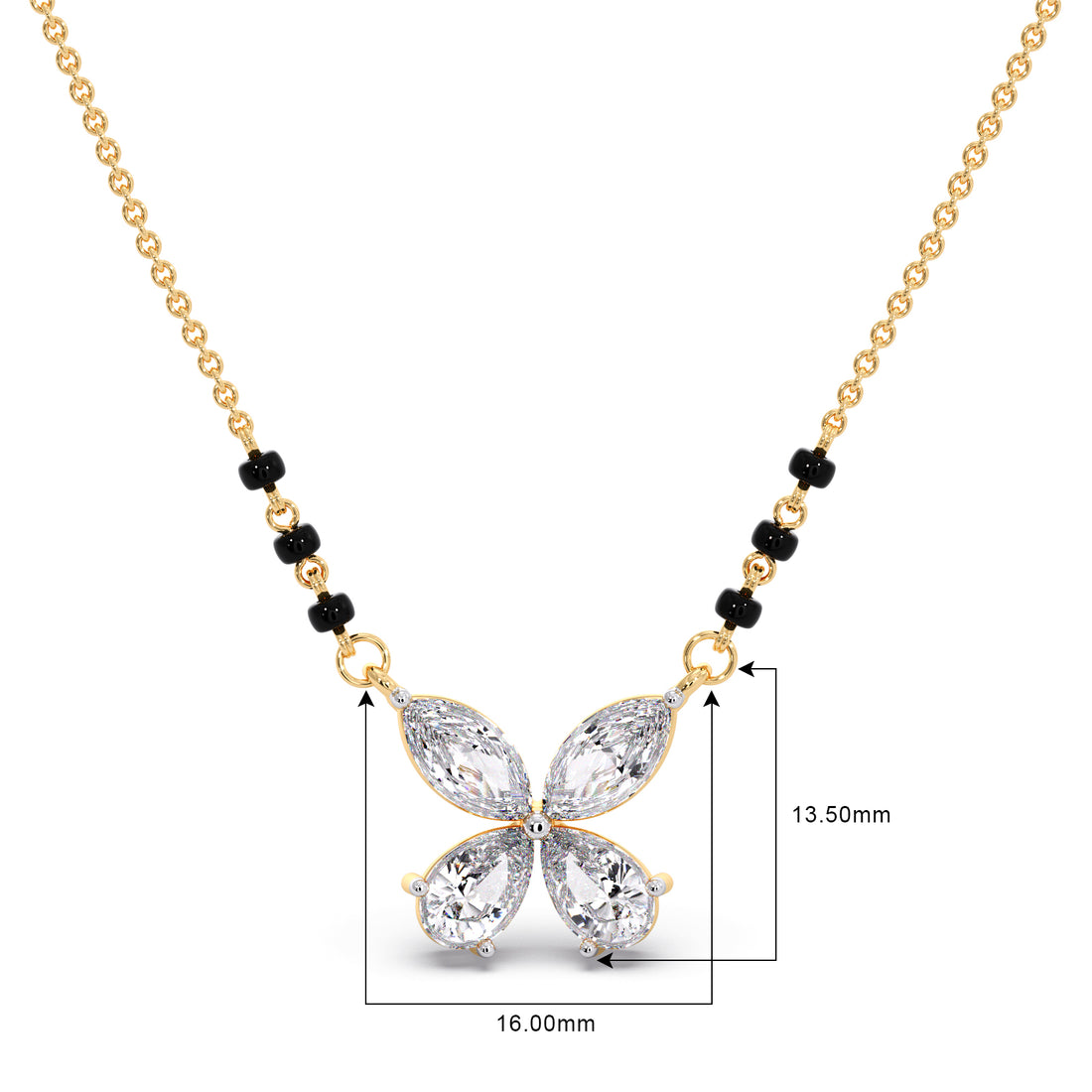 Butterfly Diamond Mangalsutra