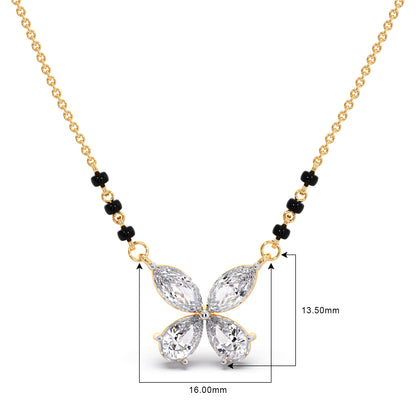 Butterfly Diamond Mangalsutra