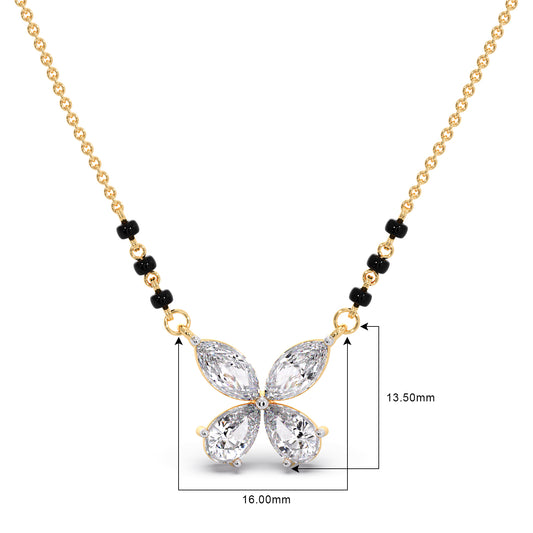 Butterfly Diamond Mangalsutra