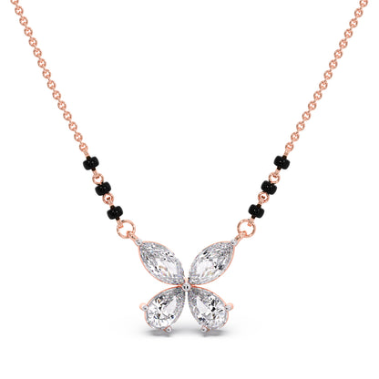 Butterfly Diamond Mangalsutra