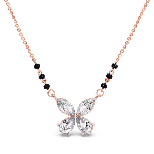 Butterfly Diamond Mangalsutra