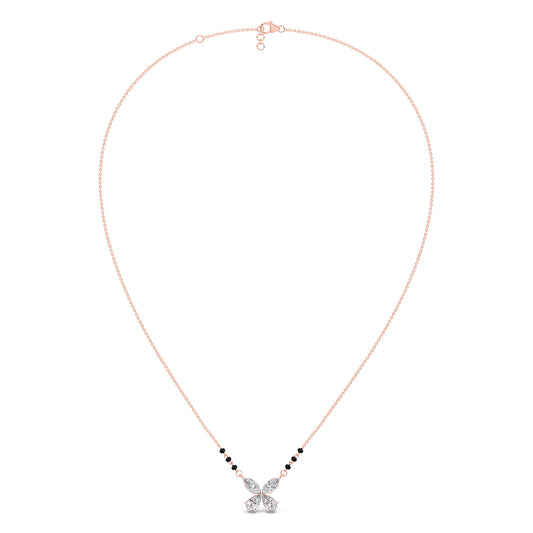 Butterfly Diamond Mangalsutra