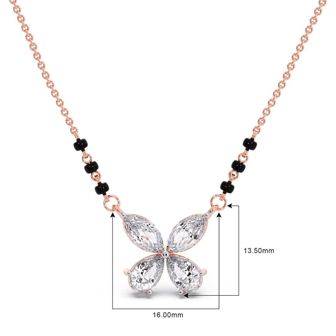 Butterfly Diamond Mangalsutra