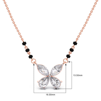 Butterfly Diamond Mangalsutra