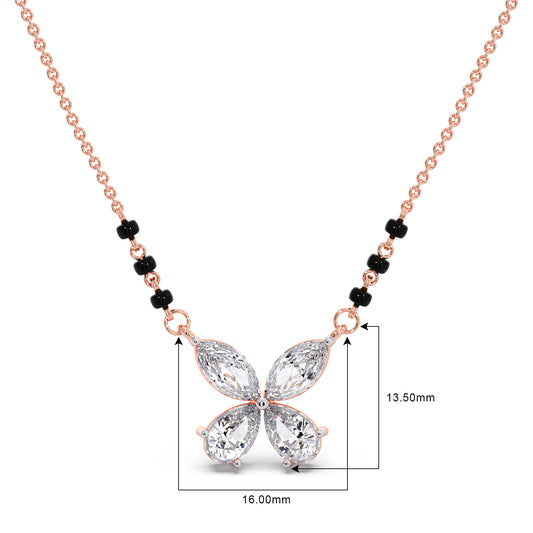 Butterfly Diamond Mangalsutra