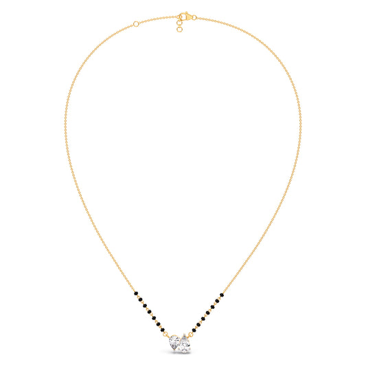 Dual Pear-Cut Diamond Mangalsutra
