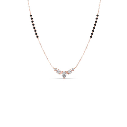 Floral Pear and Round Diamond Tanmaniya