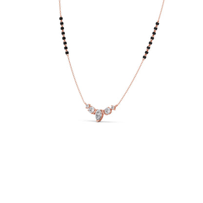 Floral Pear and Round Diamond Tanmaniya