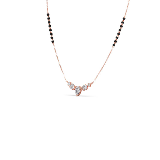 Floral Pear and Round Diamond Tanmaniya
