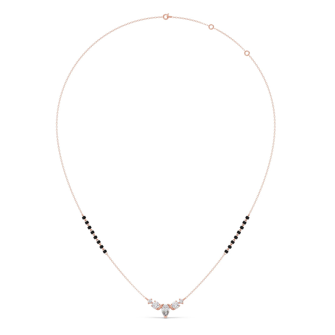 Floral Pear and Round Diamond Tanmaniya
