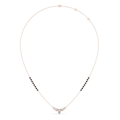 Floral Pear and Round Diamond Tanmaniya