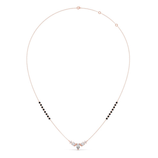 Floral Pear and Round Diamond Tanmaniya