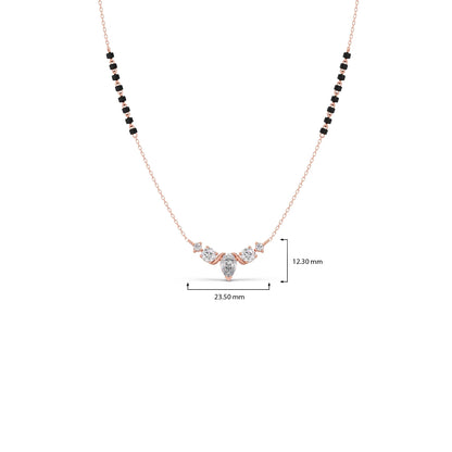 Floral Pear and Round Diamond Tanmaniya