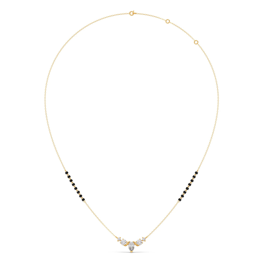Floral Pear and Round Diamond Tanmaniya