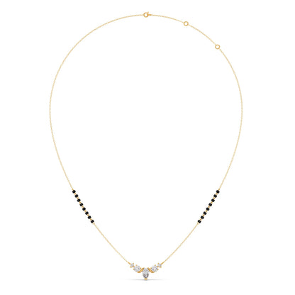 Floral Pear and Round Diamond Tanmaniya