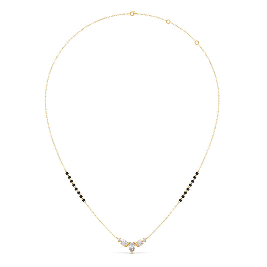 Floral Pear and Round Diamond Tanmaniya