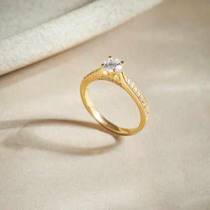 Round Diamond Pave Band Ring 5.00mm