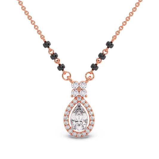 Peardrop Diamond Mangalsutra